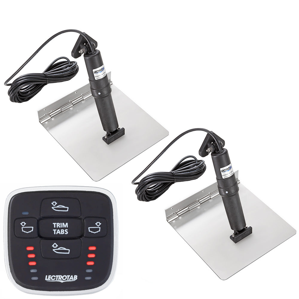 Lectrotab XKA Stainless Steel Trim Tab Kit wMLC1 Control  12 x 18 XKASML12X18