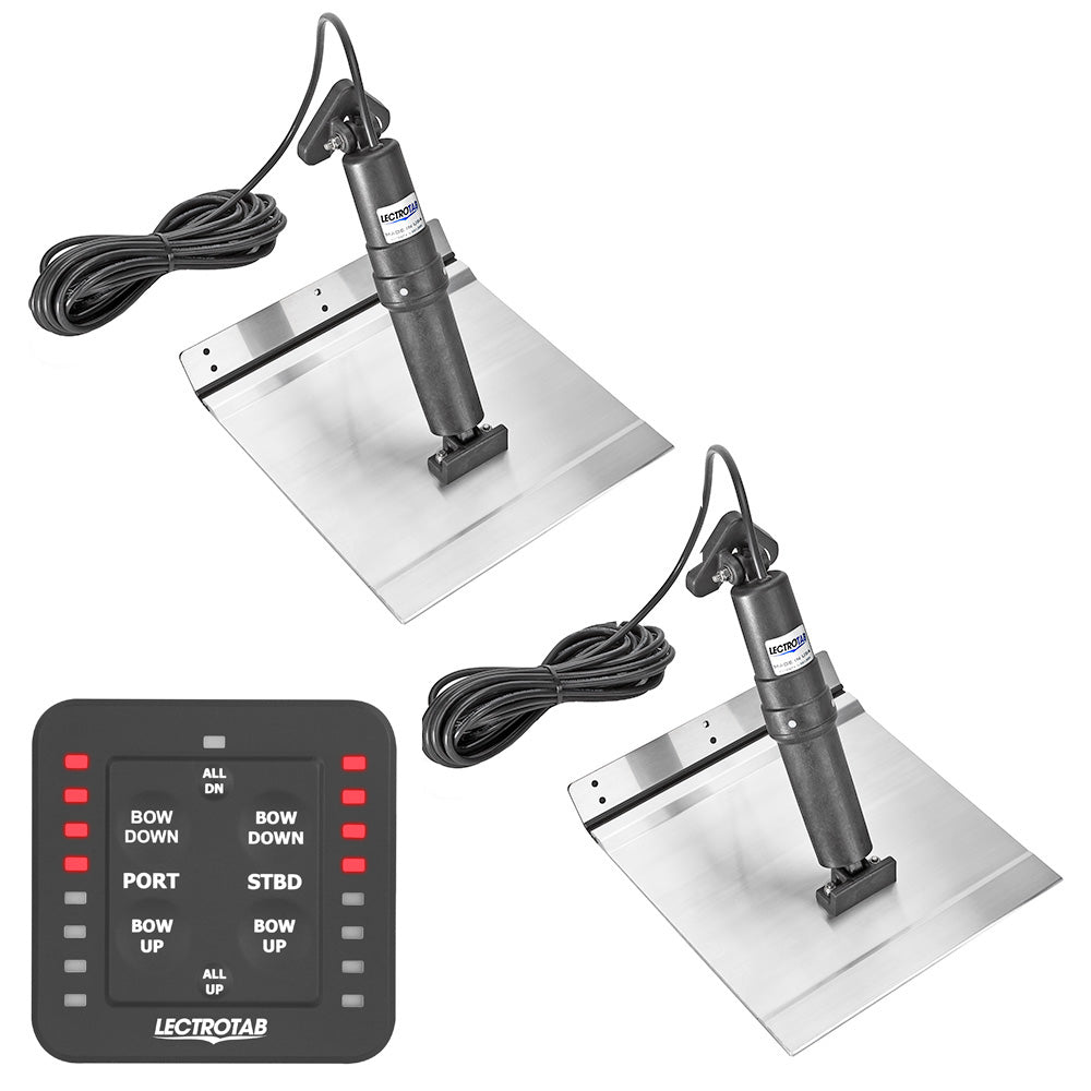 Lectrotab XKA Aluminum Alloy Trim Tab Kit wOneTouch Control  9 x 9 XKASL9X9A