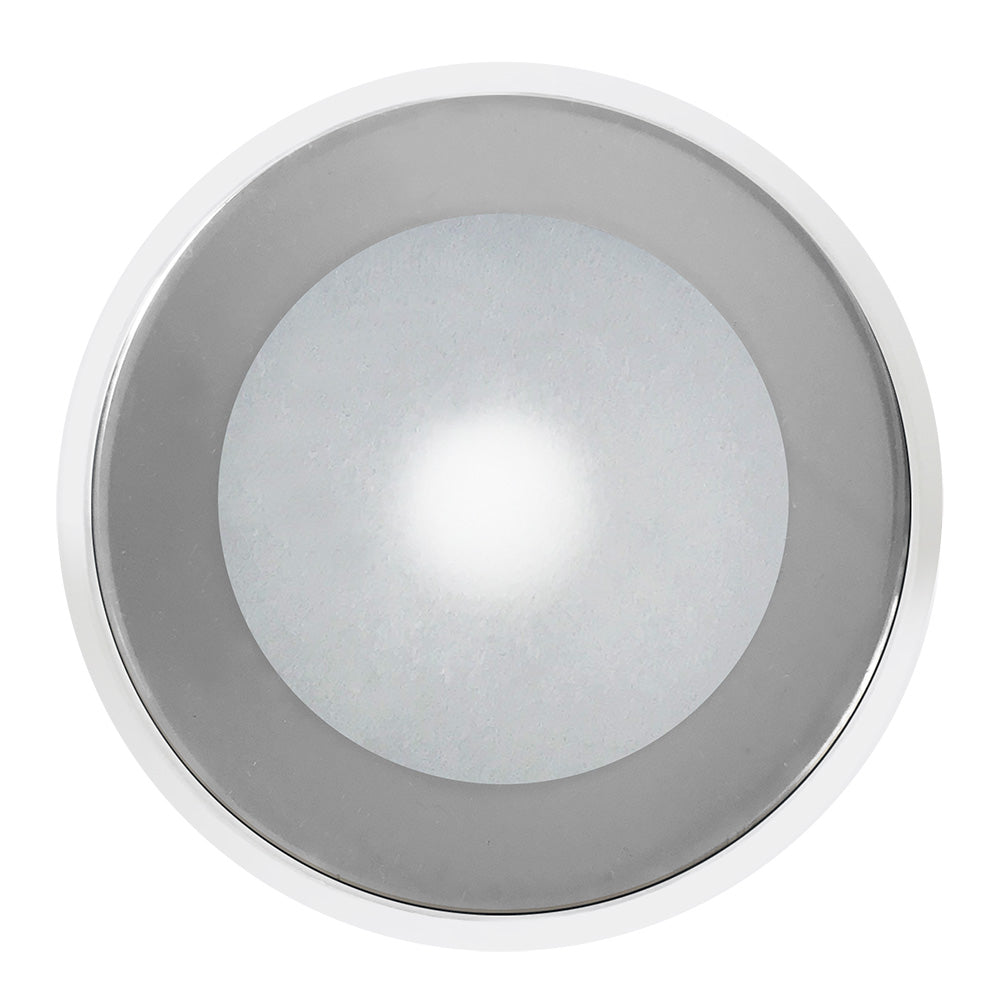 ShadowCaster DLX Series Down Light  White Housing  RGB  Chrome Bezel  SCMDLXCCCHRWH