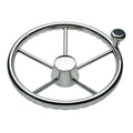 Schmitt Marine 170 Finger Grip Destroyer 5Spoke 155 Stainless Steel Cap 34 Tapered Shaft wKnob 1731521FGKR