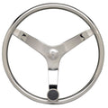 Uflex  V46  135 Stainless Steel Steering Wheel wSpeed Knob V46