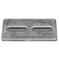 Tecnoseal Rectangular Zinc Plate Anode wInserts  12 x 6 x 1 TECDIVERSD