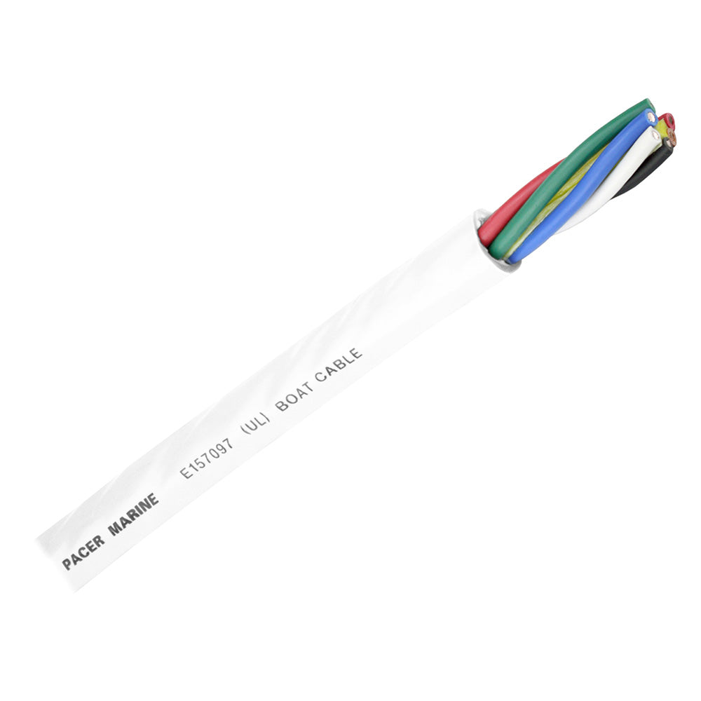 Pacer Round 6 Conductor Cable  250  166 AWG  Black Brown Red Green Blue  White  WR166250