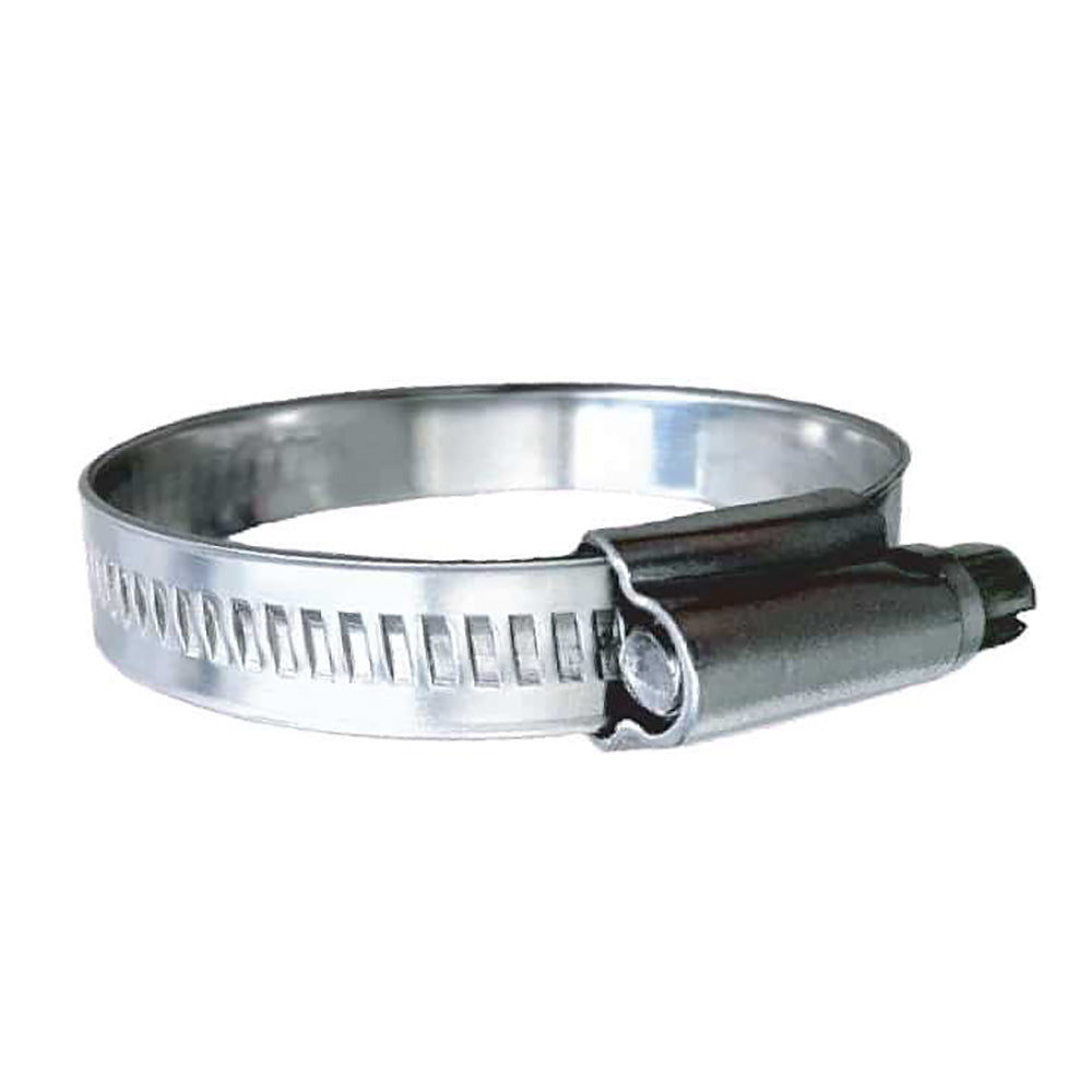 Trident Marine 316 SS NonPerforated Worm Gear Hose Clamp  1532 Band  134  214 Clamping Range  10Pack  SAE Size 28