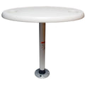 Springfield White Oval Table Package  18 x 30 Threadlock 1690106