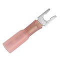 Pacer 2218 AWG Heat Shrink Spade Terminal  8 Stud Size  25 Pack TE188SLF25