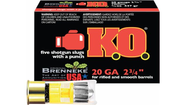BRENNEKE USA KO 20GA 2.75" 3/4OZ SLUG 5RD 50BX/CS