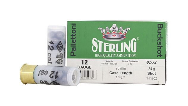 STERLING BIG GAME 12GA 2.75" 00 BUCK 9 PELLETS 10RD 20BX/CS