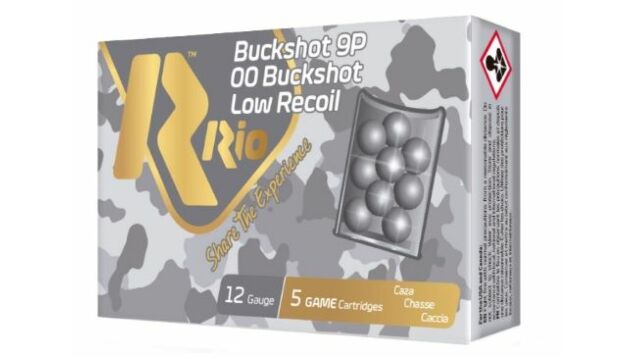 RIO 12GA 2.75" 00 BUCK LOW RECOIL 9 PELLET 5RD 50BX/CS